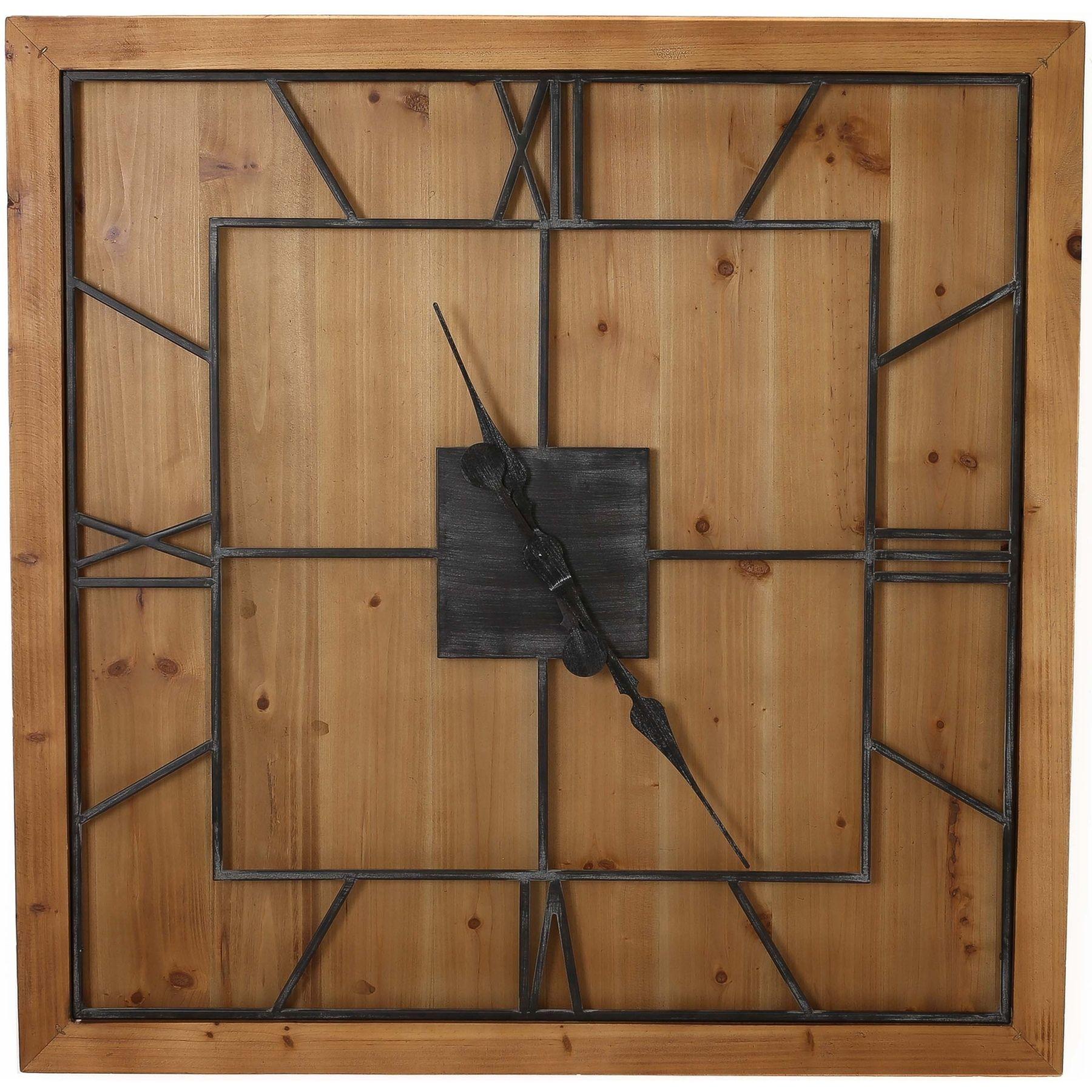 Williston Square Wooden Wall Clock | Kaiku