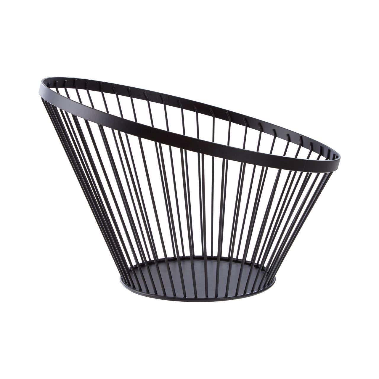Emery Matt Black Wire Basket | Kaiku