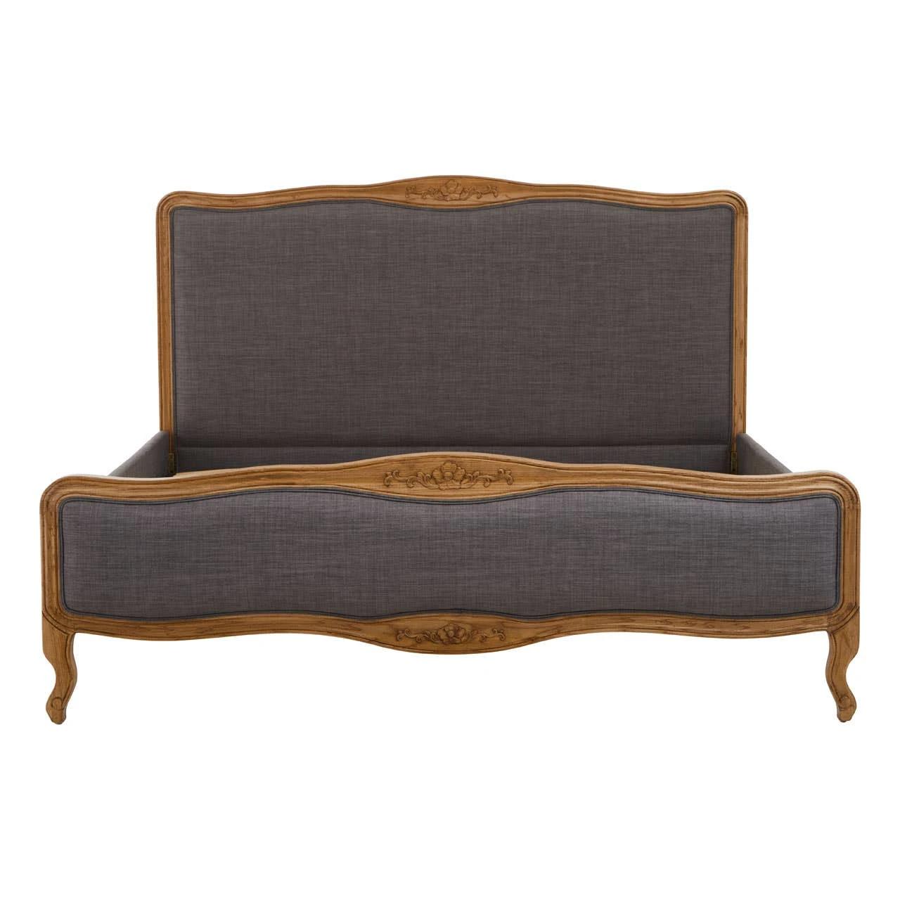 Parkside Grey Fabric Super Kingsize Bed | Kaiku