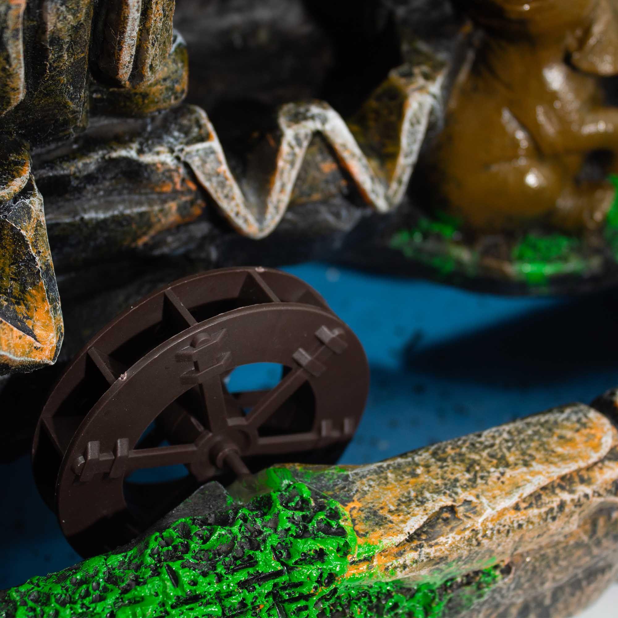 Elephants in Love Tabletop Water Feature with Crystal Ball, Light & Watermill | Kaiku