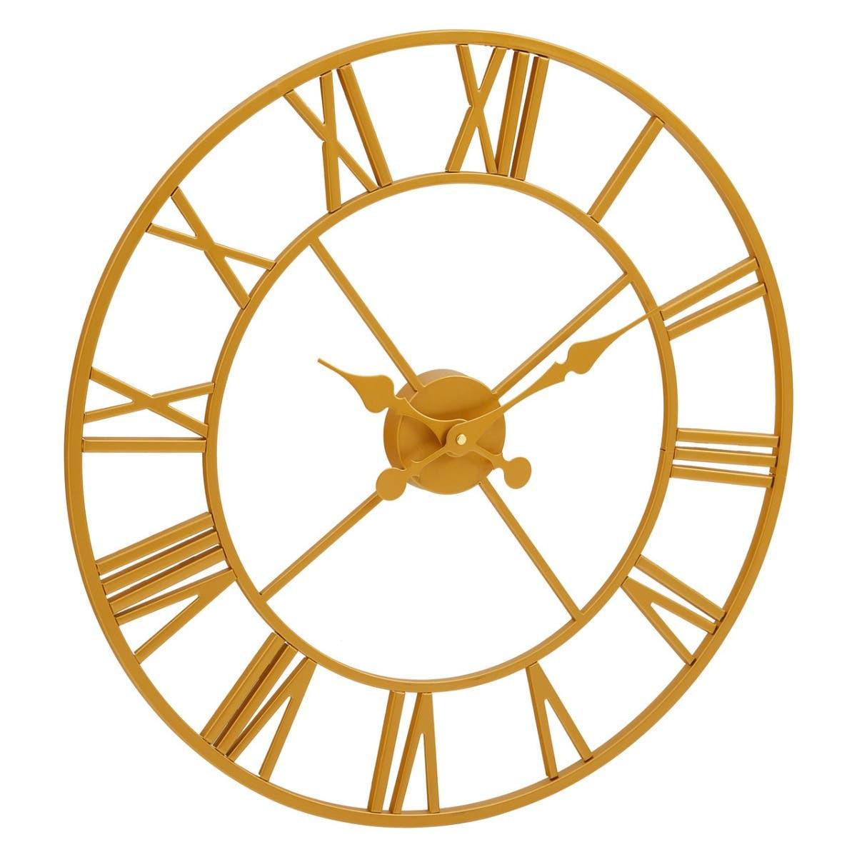 Vitus Gold Finish Wall Clock | Kaiku