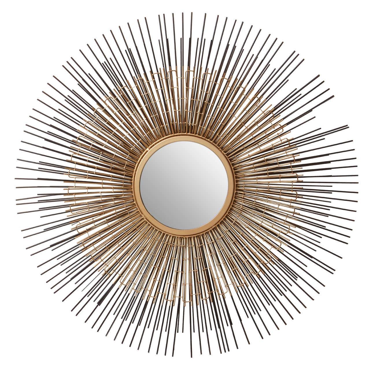 Templar Nickel And Bronze Finish Wall Mirror | Kaiku