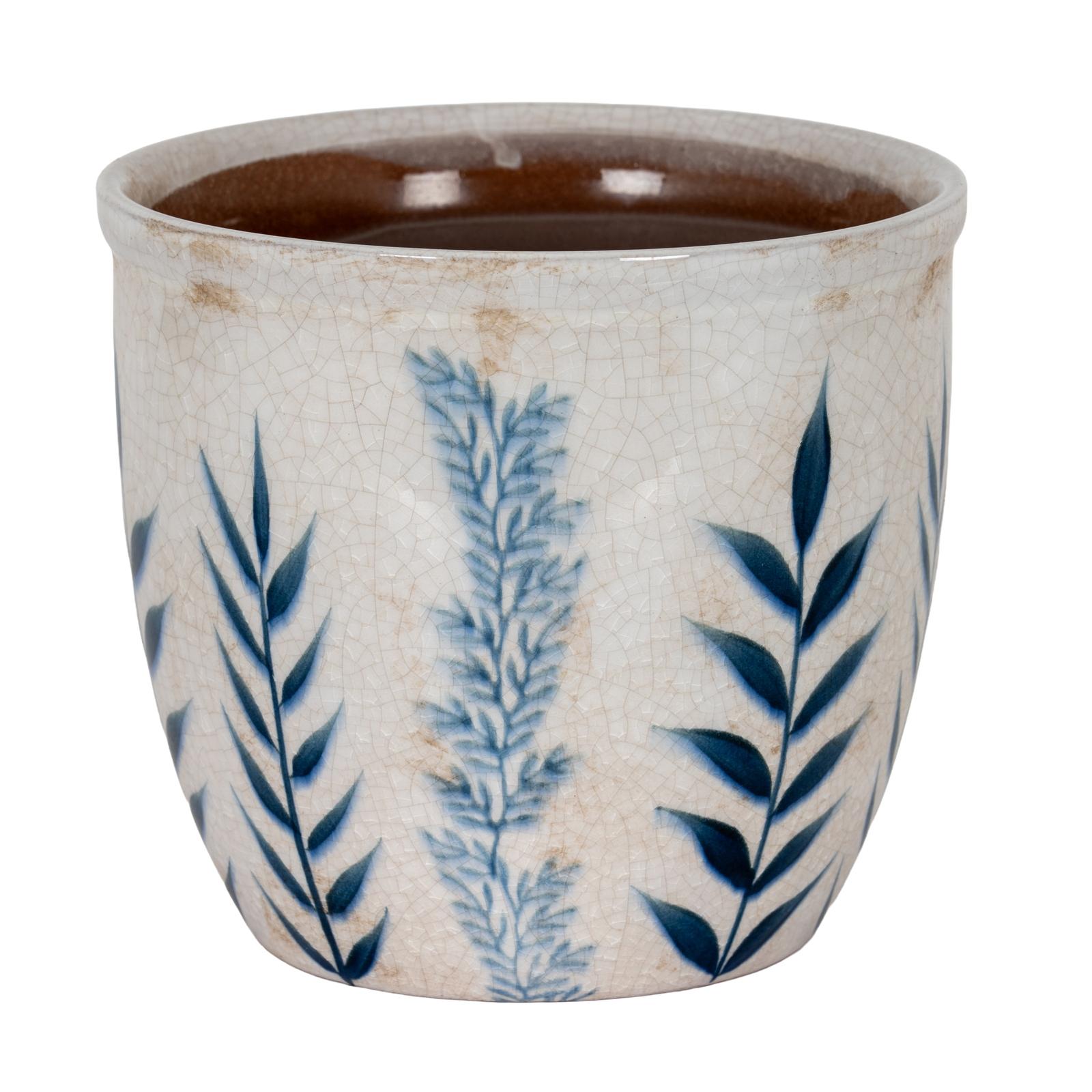 Small Blue Flora Planter Pot | Kaiku