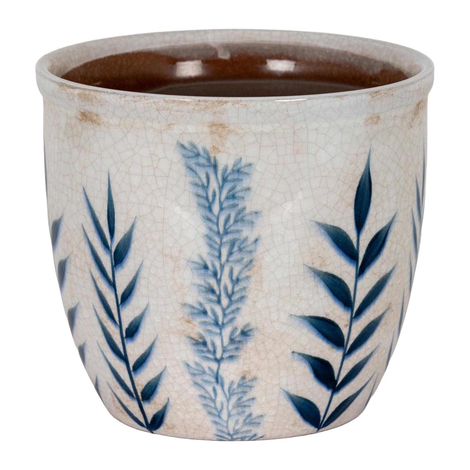 Small Blue Flora Planter Pot | Kaiku