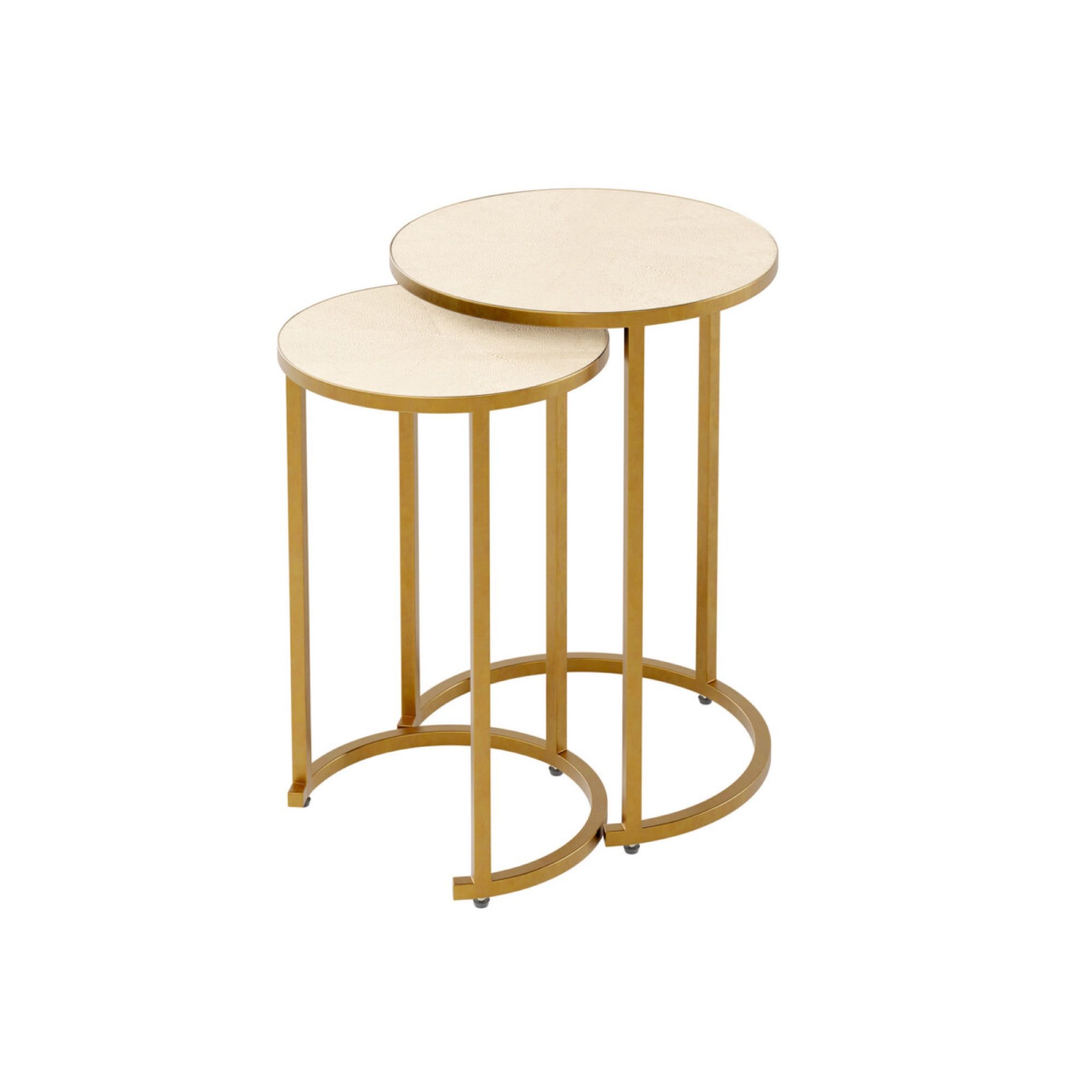 Hampton Ivory Shagreen Nest of Tables | Kaiku