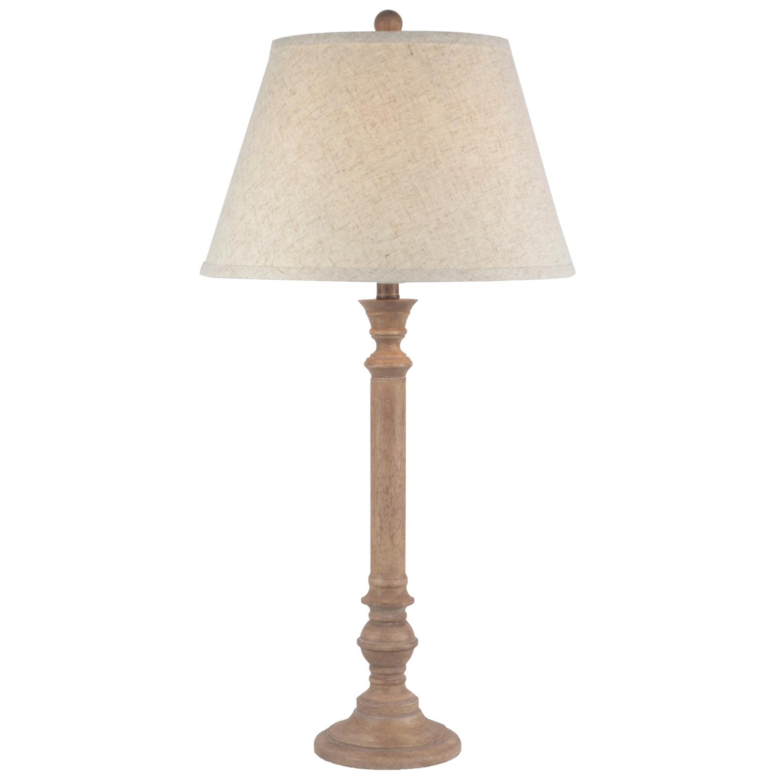 Solenne Table Lamp with Edged Linen Shade | Kaiku