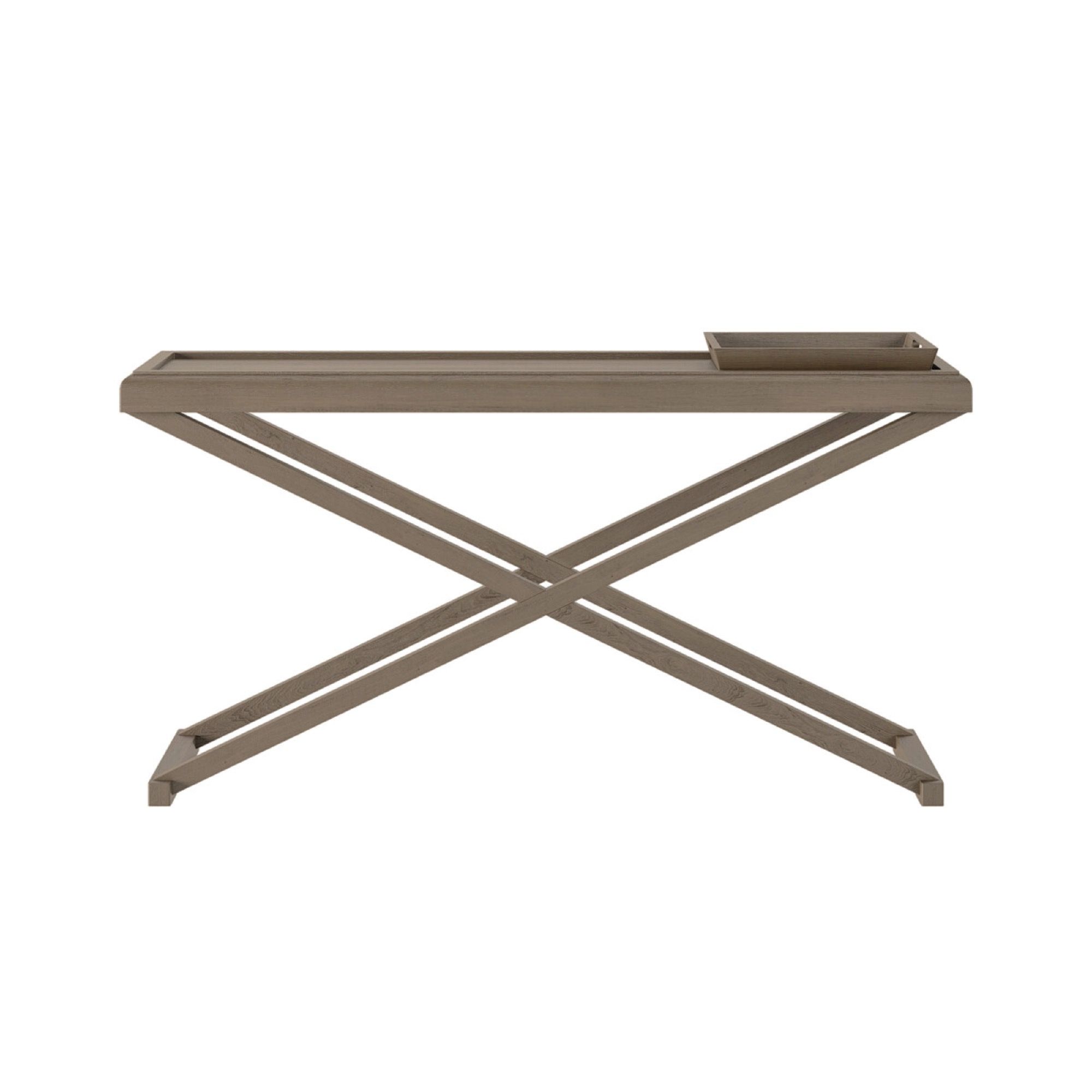 Bentley Grey Aged Oak Console Table | Kaiku