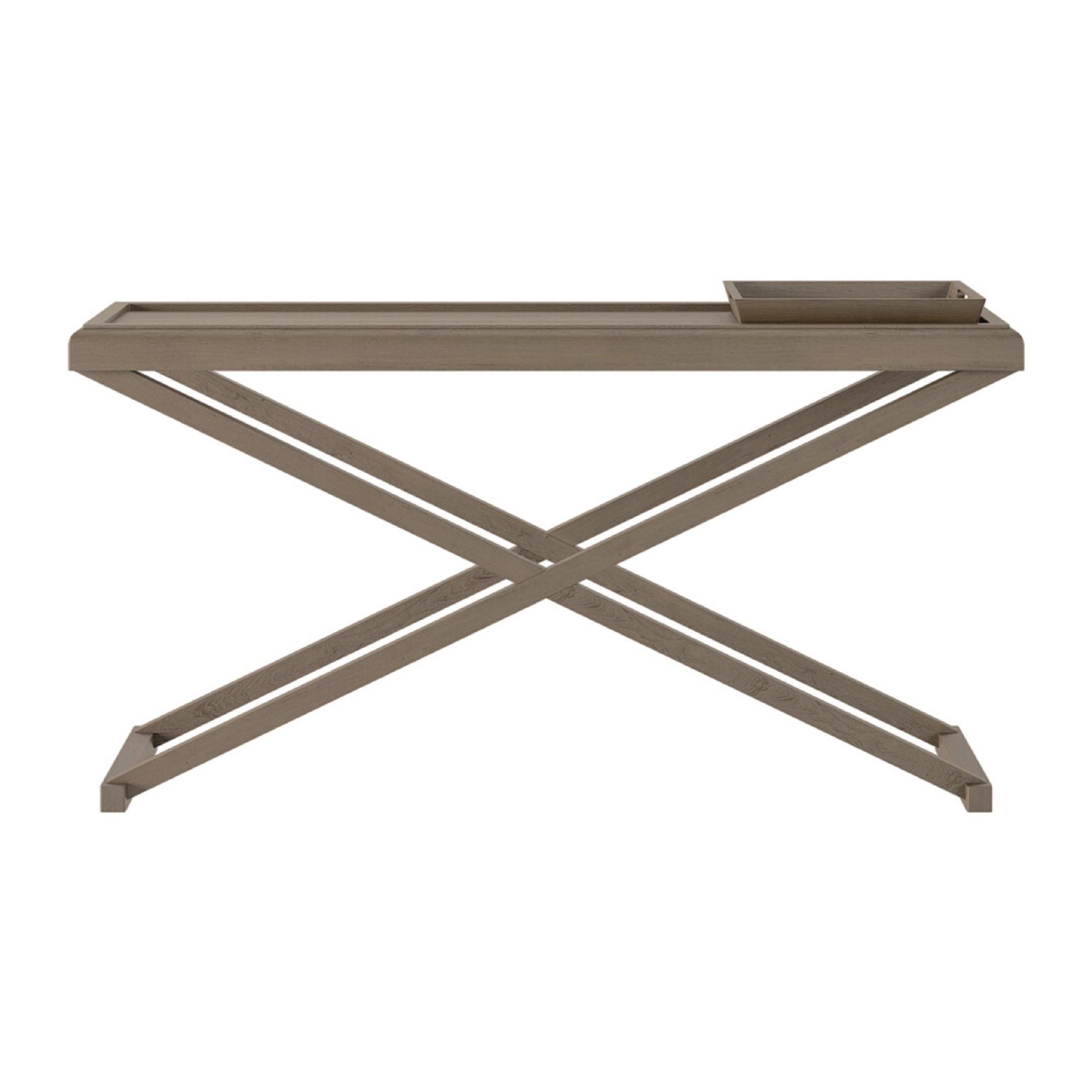 Bentley Grey Aged Oak Console Table | Kaiku