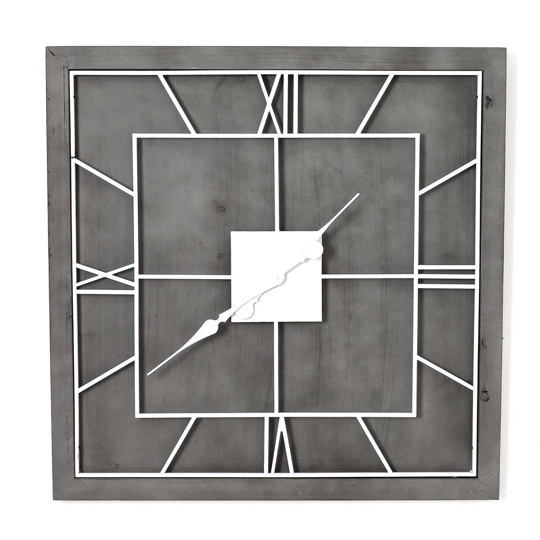 Williston Grey Square Wall Clock | Kaiku