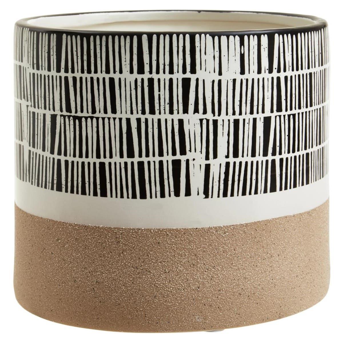 Jada Large Striped Planter | Kaiku