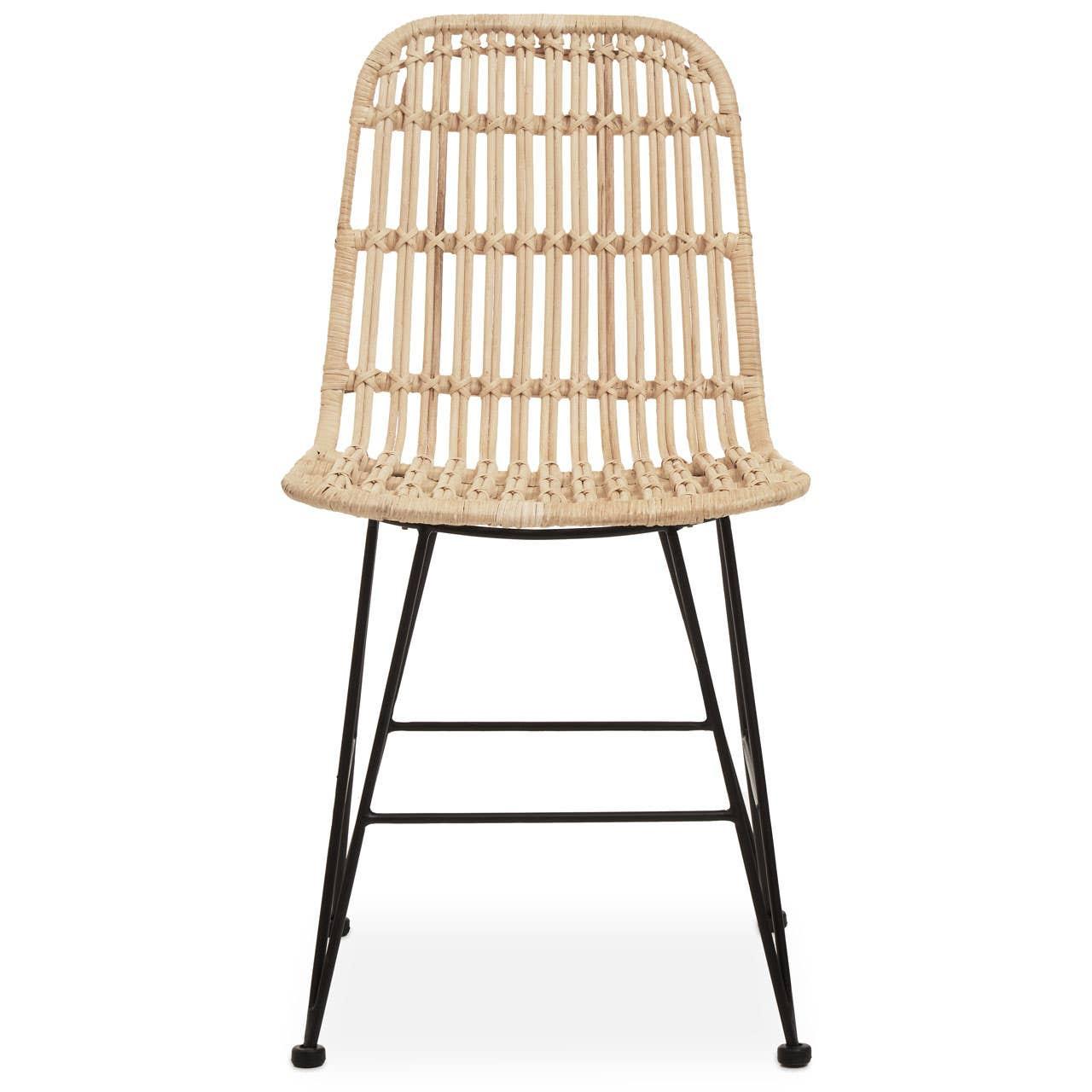 Lagom Natural Rattan Dining Chair | Kaiku