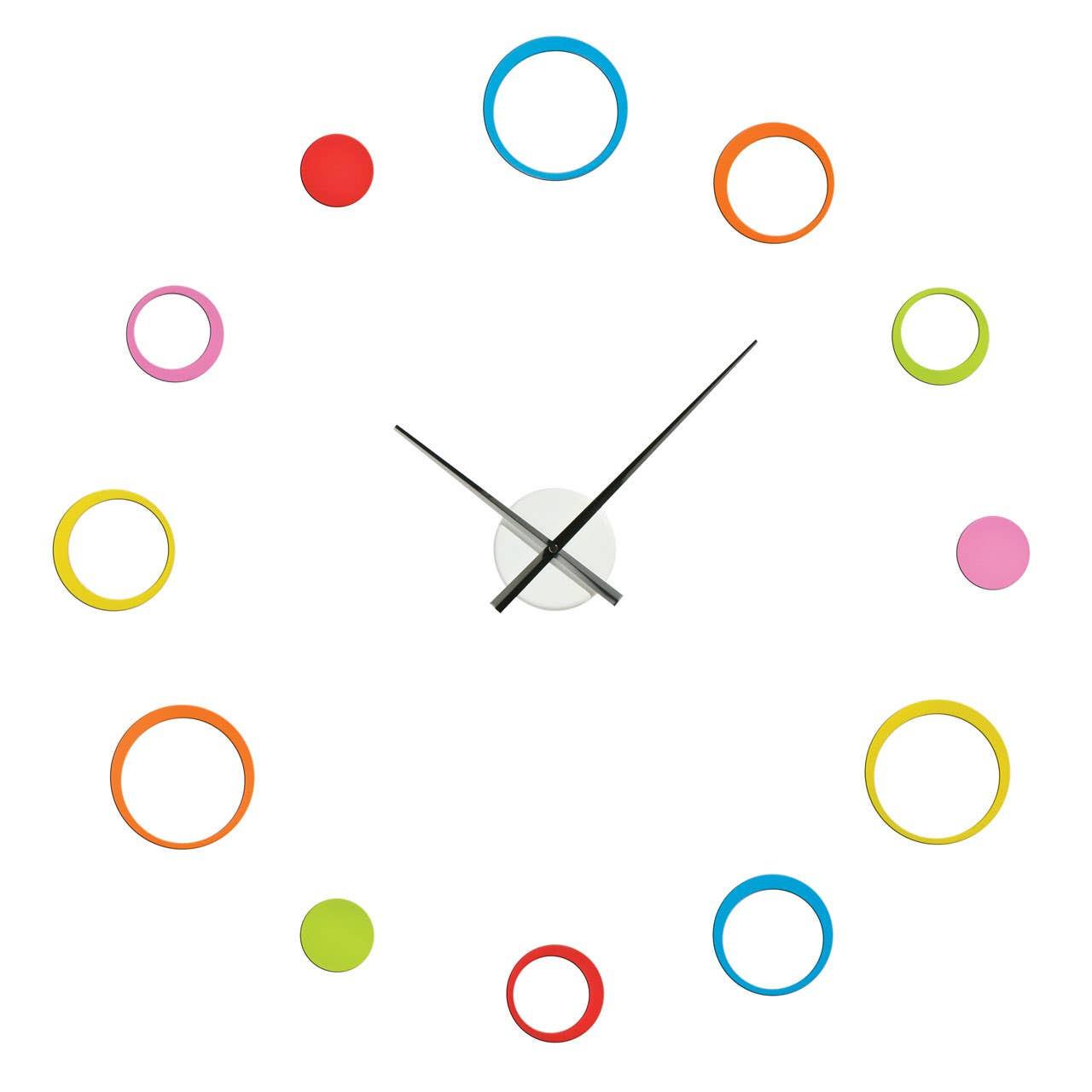 Verdian Multi Coloured Circles DIY Wall Clock | Kaiku