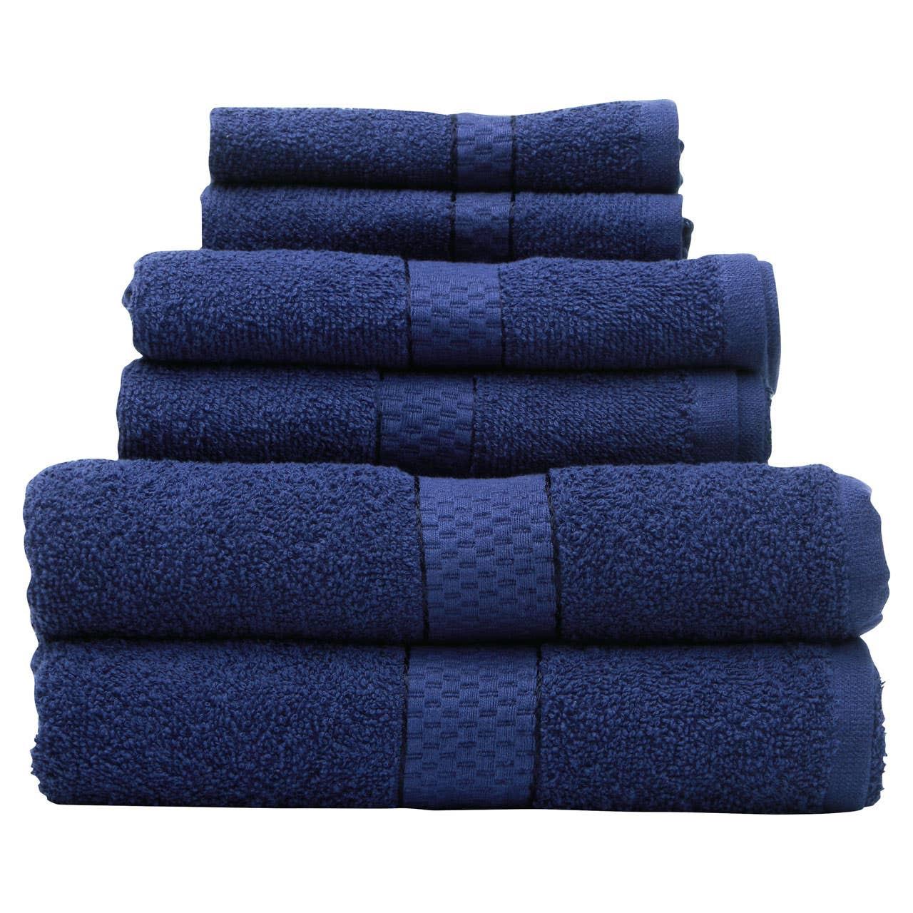 Thread and Loom 6 Piece Navy Blue Towel Set | Kaiku