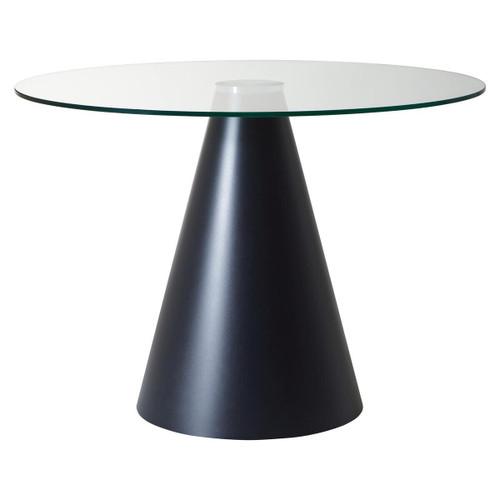 Azalea Large Black Conical Base Round Dining Table | Kaiku