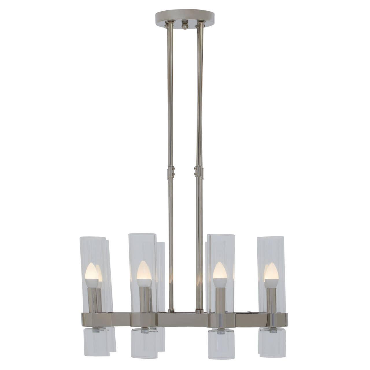 Alexis 8 Light Nickel Finish Statement Pendant Light | Kaiku