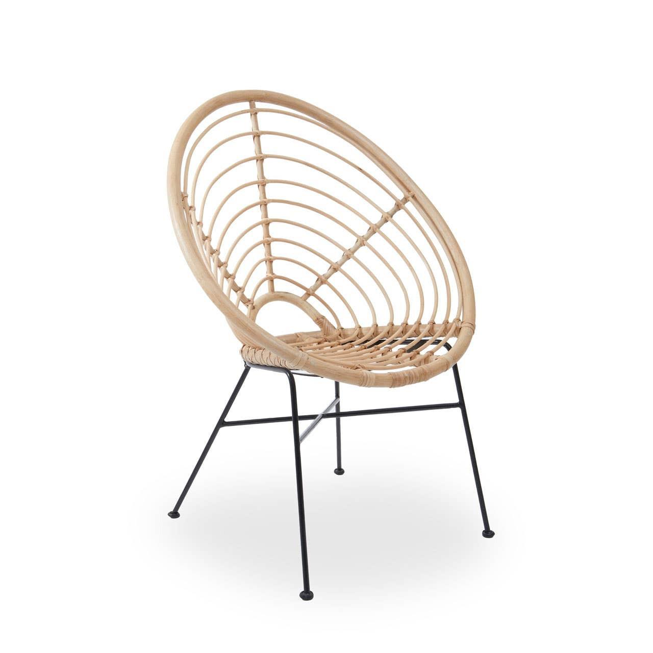 Java Natural Rattan Round Chair | Kaiku