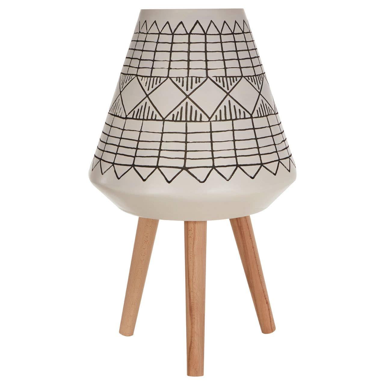 Darnell White And Black Large Planter | Kaiku