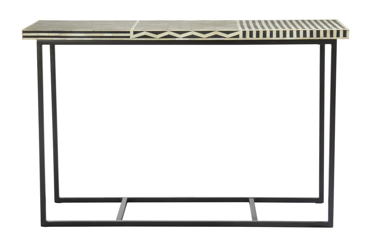 Boho Mango Wood with Bone Inlay Console Table | Kaiku