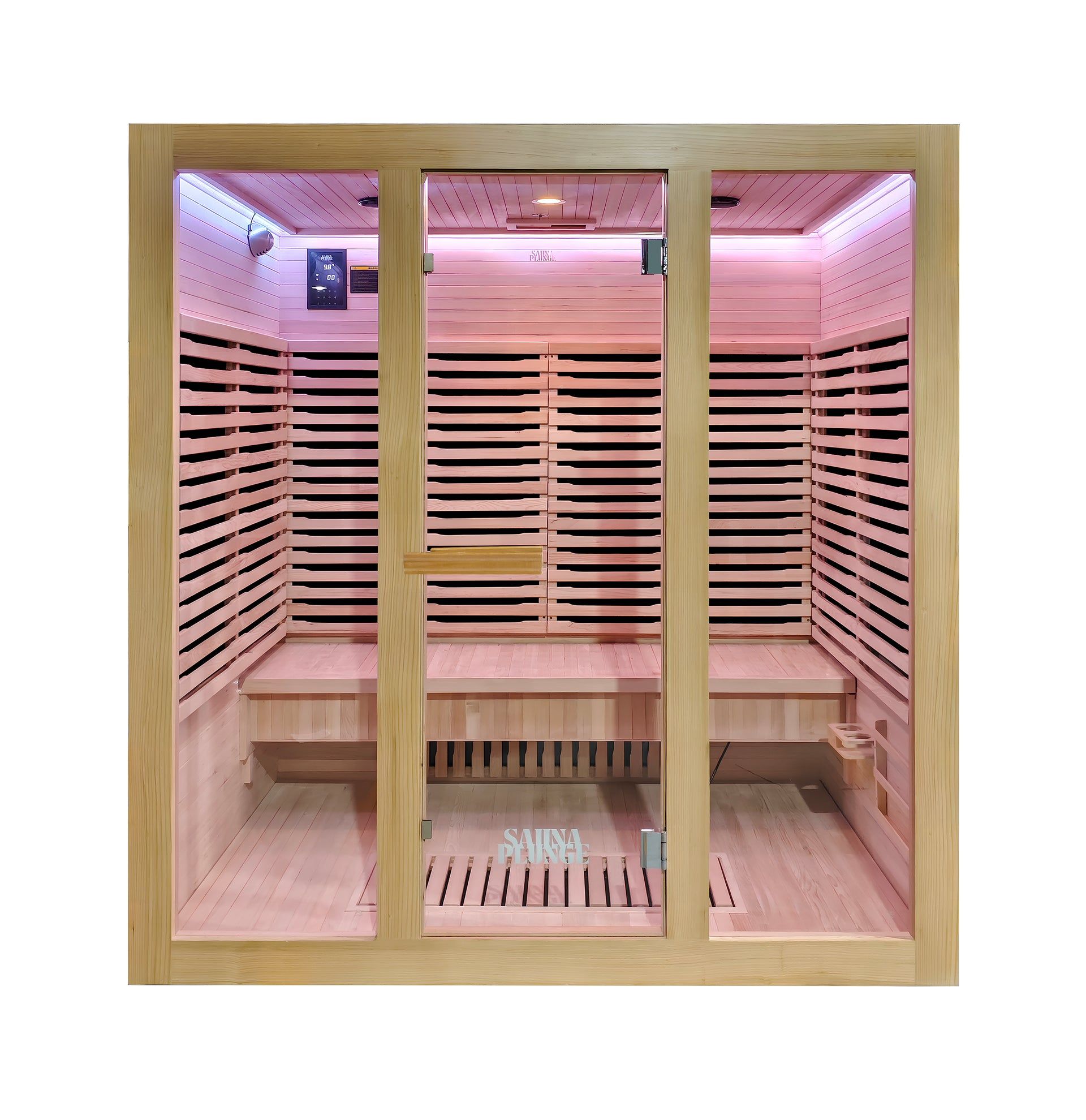 SaunaPlunge™ Dales Glow 4-Person Indoor Infrared Sauna | Kaiku