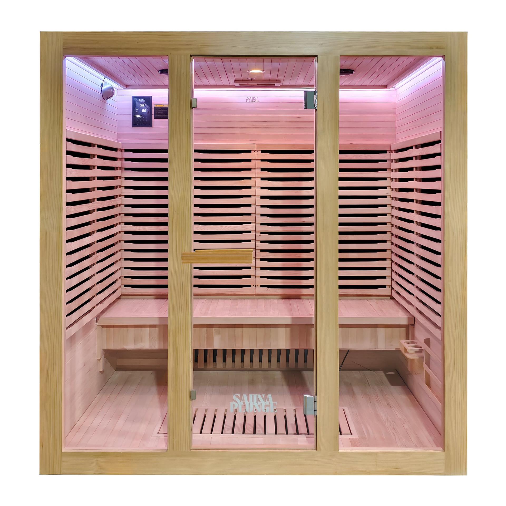 SaunaPlunge™ Dales Glow 4-Person Indoor Infrared Sauna | Kaiku