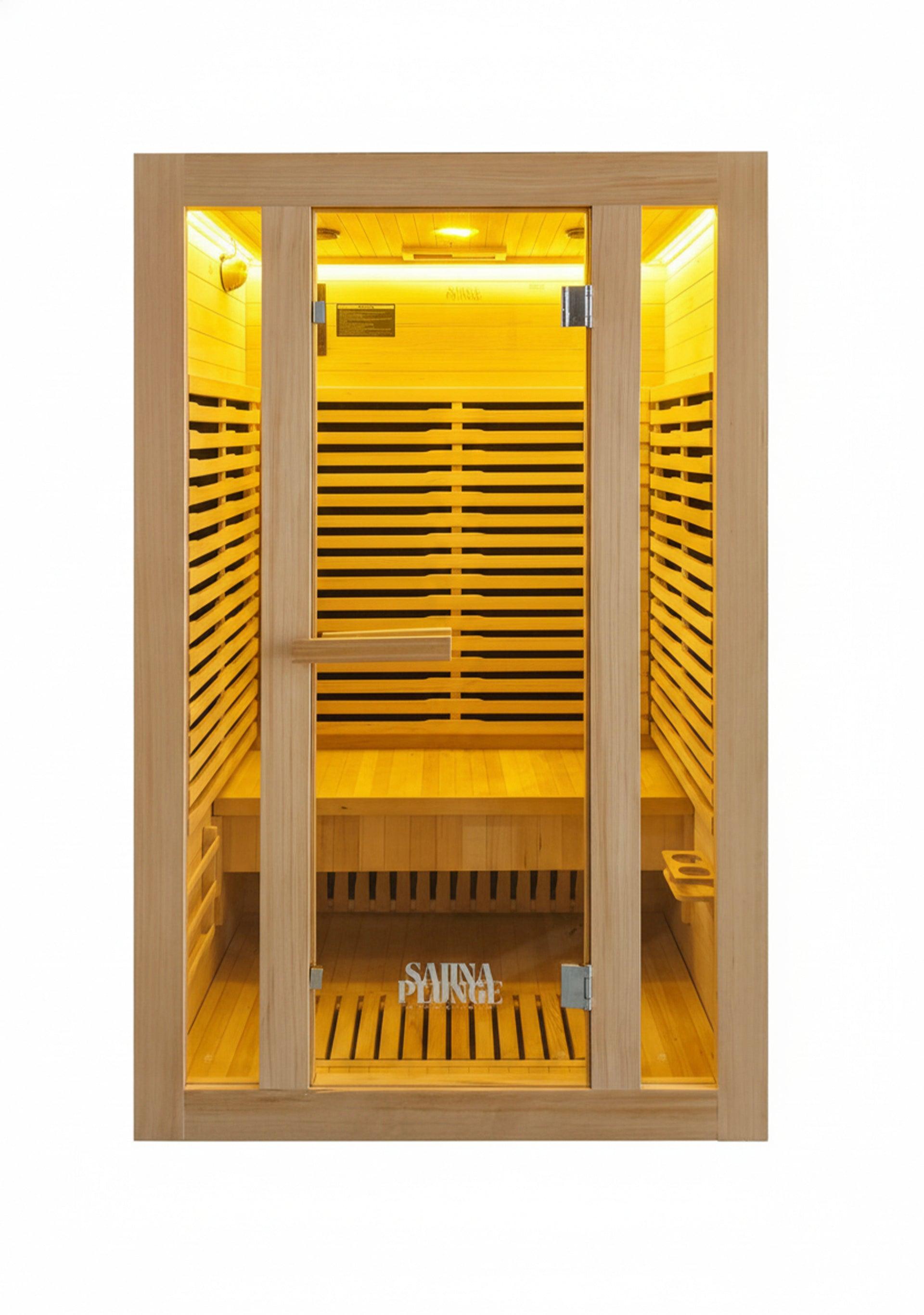 SaunaPlunge™ Dales Glow 2 Person Indoor Infrared Sauna | Kaiku