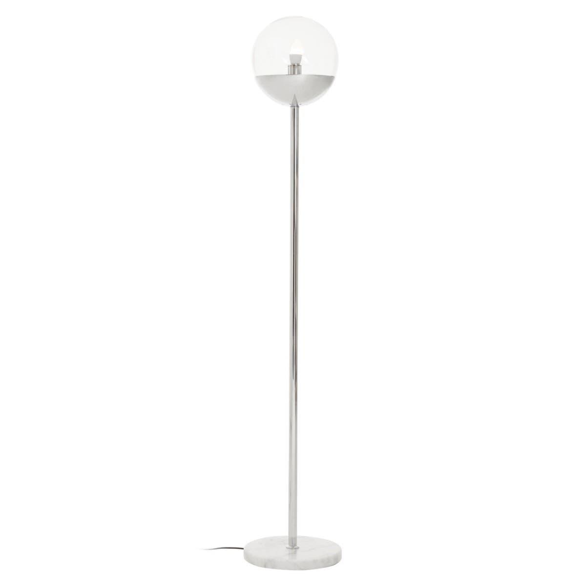 Revive Chrome Finish Metal Floor Lamp | Kaiku