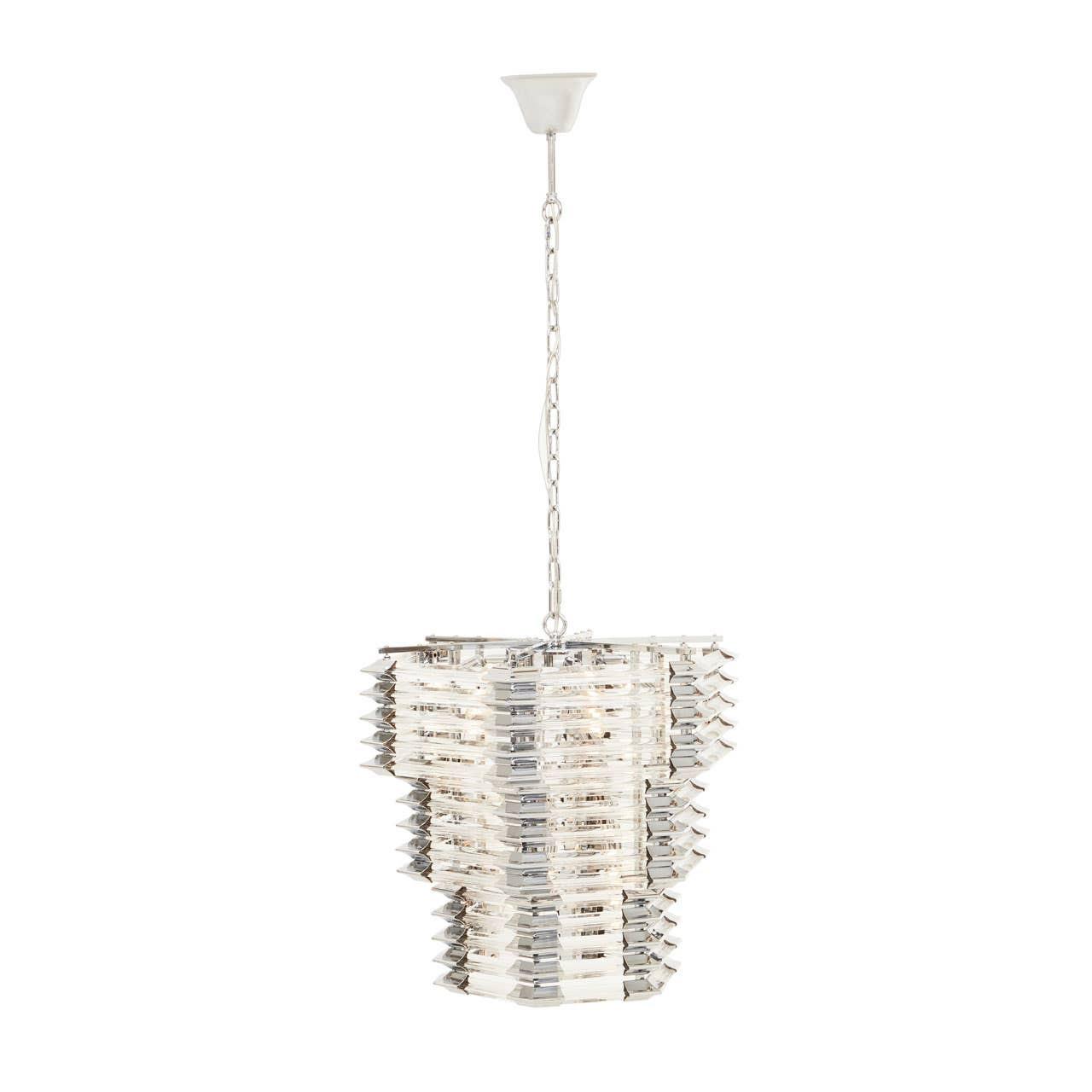 Karli 3 Tier Glass Statement Pendant Light | Kaiku