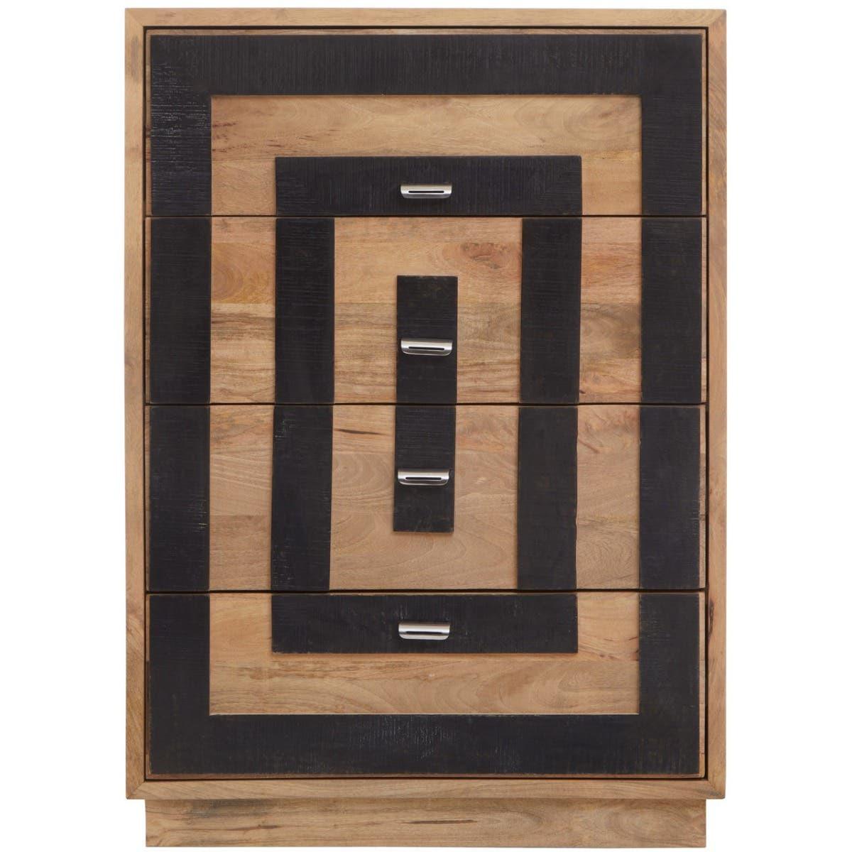 Salem Mango Wood Chest of 4 Drawers | Kaiku