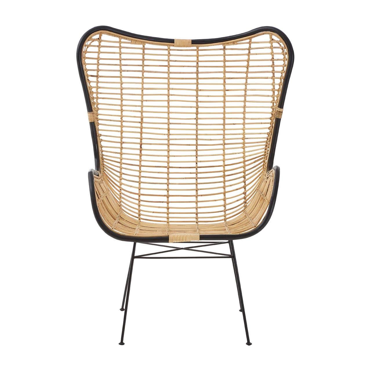 Java Natural Rattan Wingback Chair | Kaiku