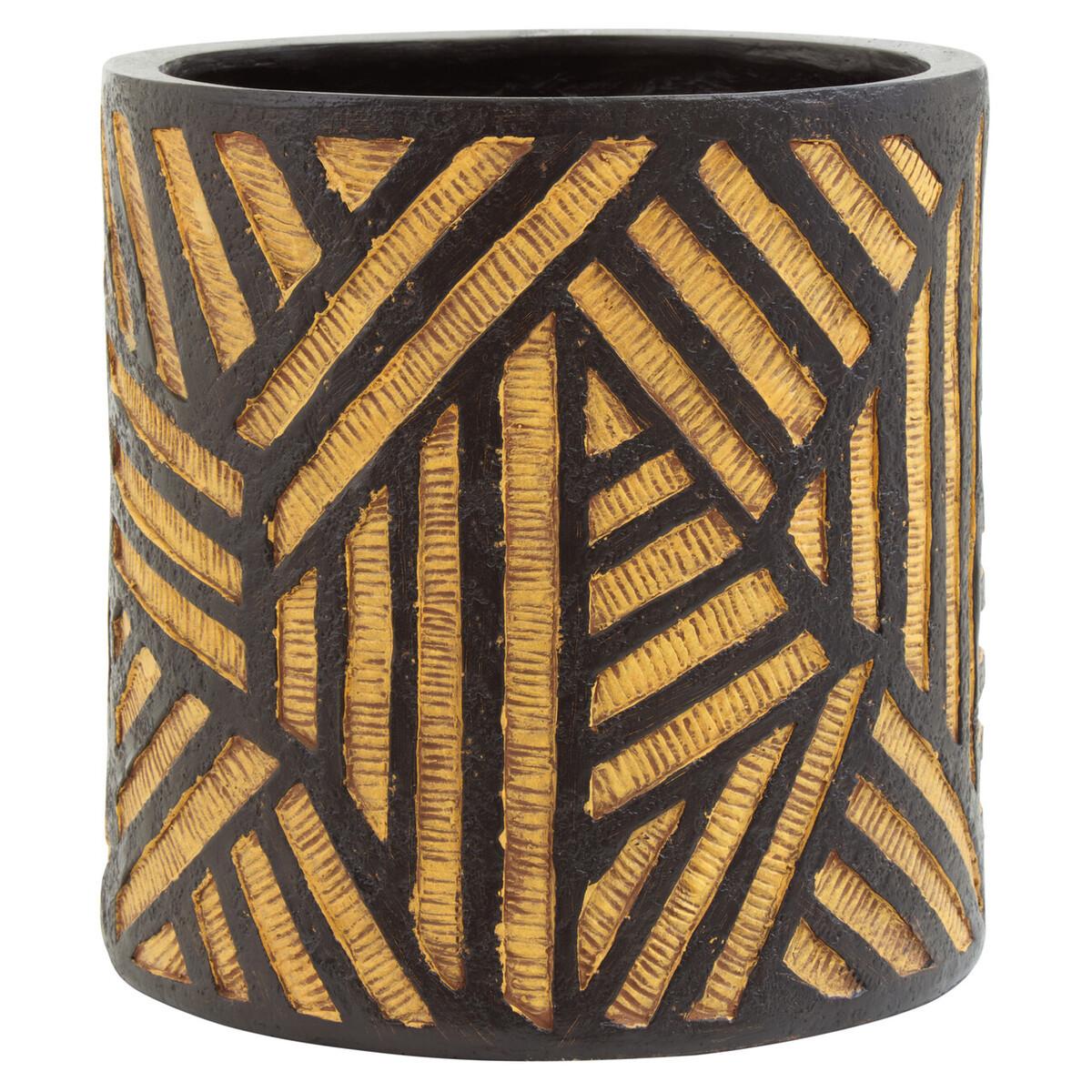 Darnell Natural And Black Planter | Kaiku