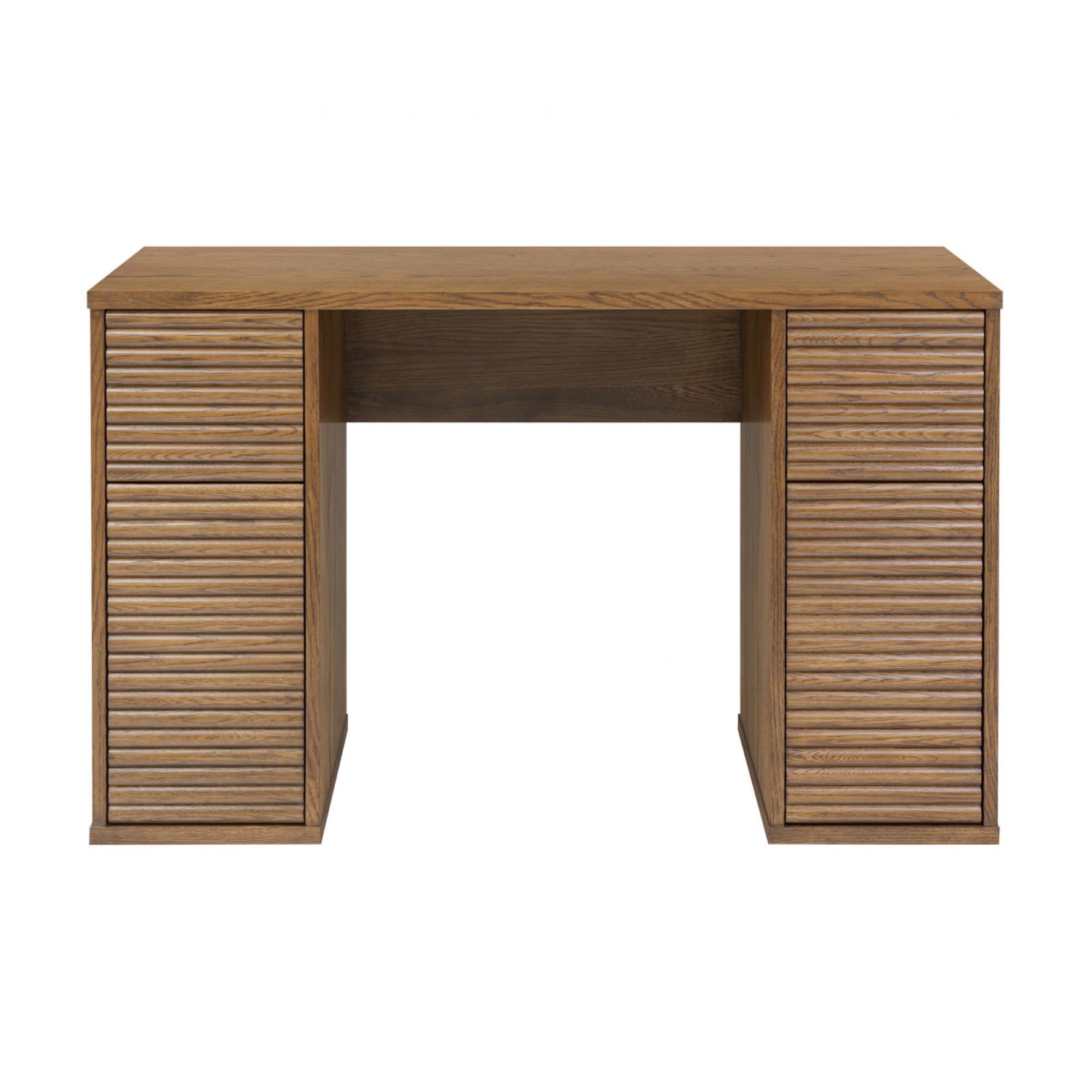 Charlton Ribbed Walnut Desk | Kaiku
