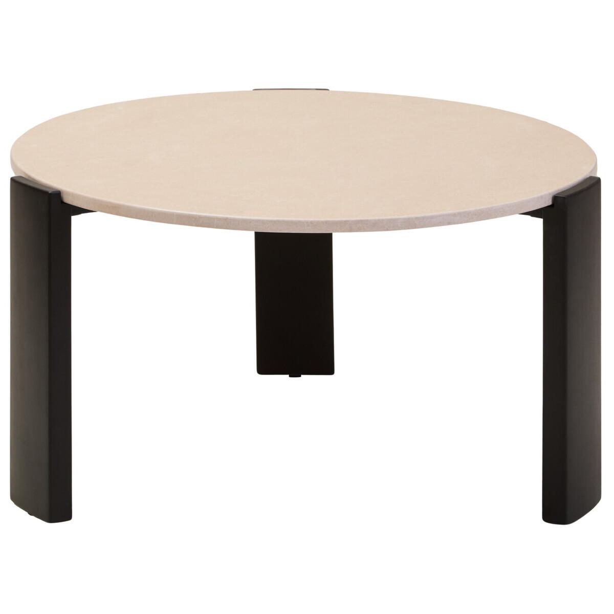 Palermo Round Cream Marble Top Large Coffee Table | Kaiku