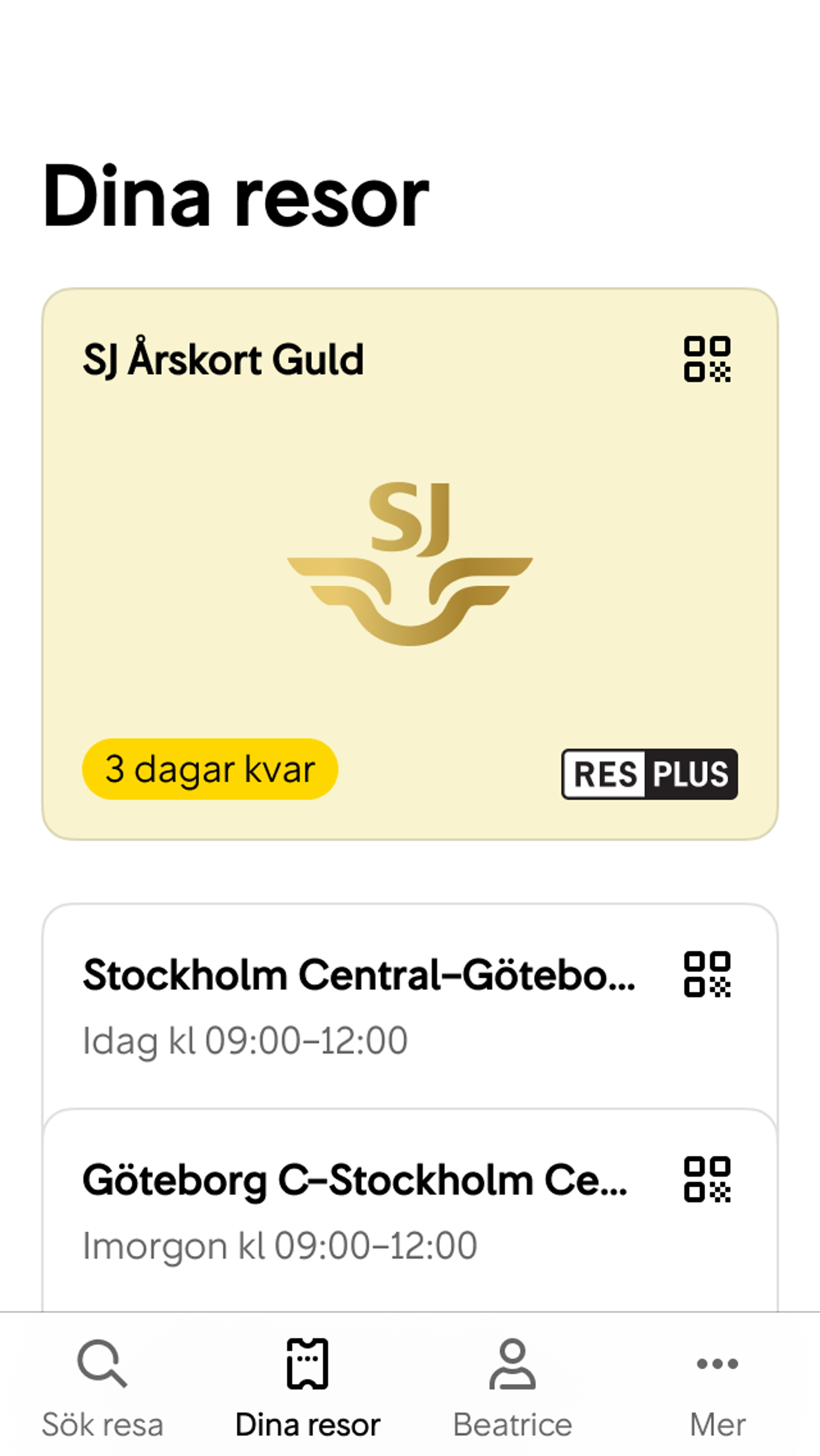 Ticket Card Example 2