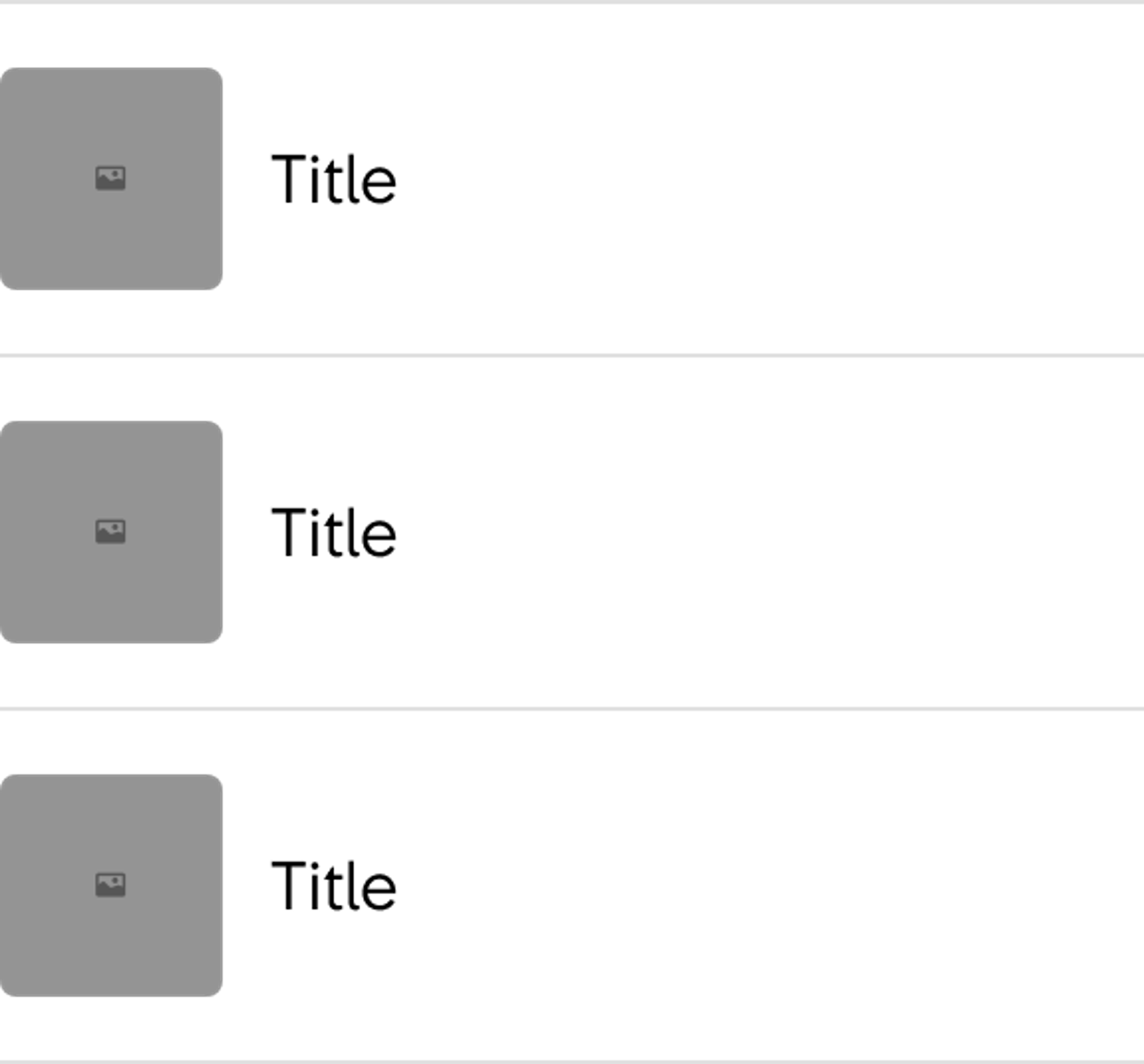 List with start adornment: Thumbnail 1/1