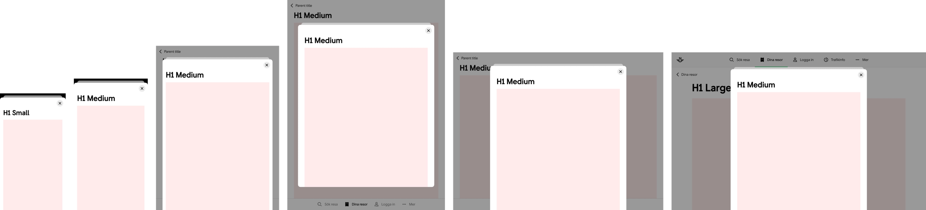 Sheet, Modal Stack (Optional)