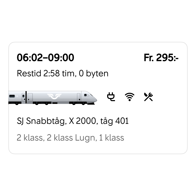Ingen visuell viktning av innehållet ger användaren sämre guidning.