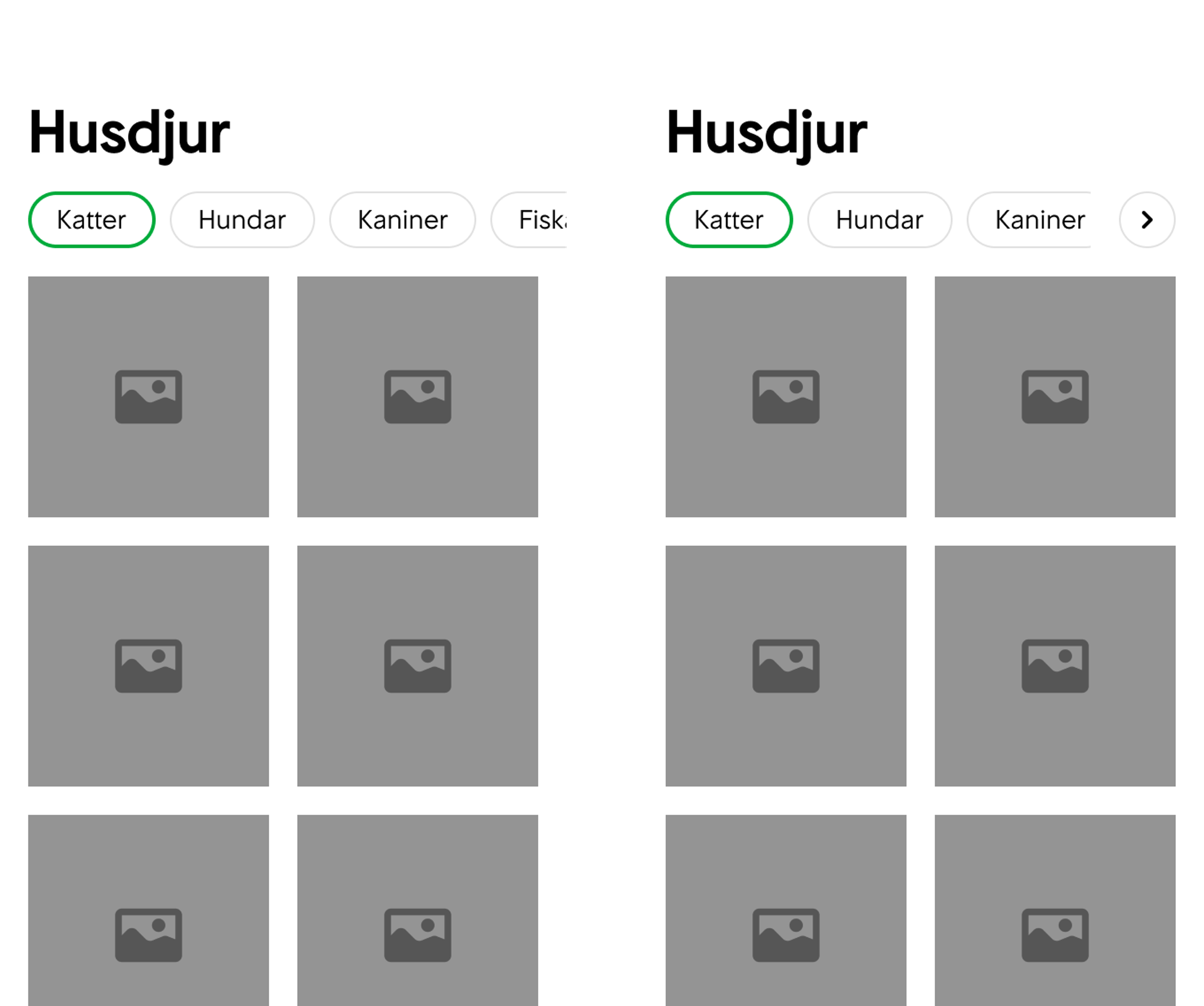 Scrollable Container, Scroll buttons