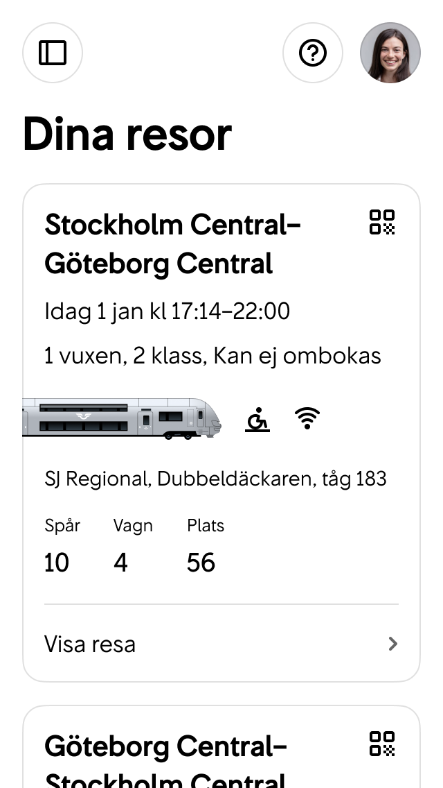 Exempel med knapp i App Bar