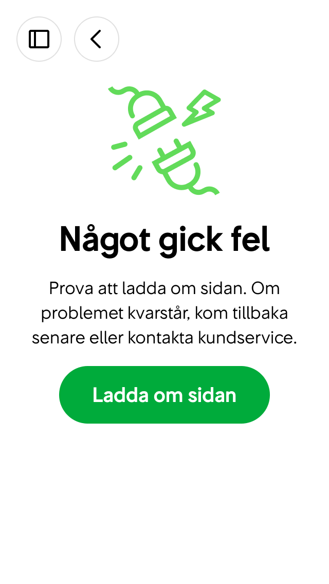 När inget av innehållet kan ritas ut.
