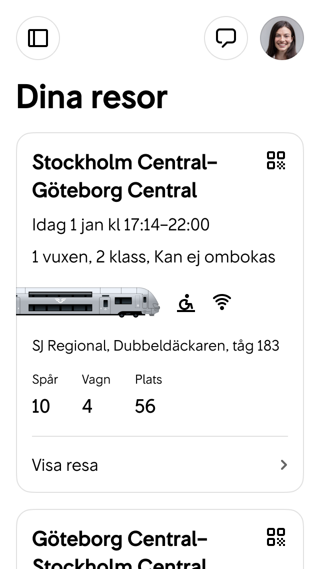 Exempel med knapp i App Bar