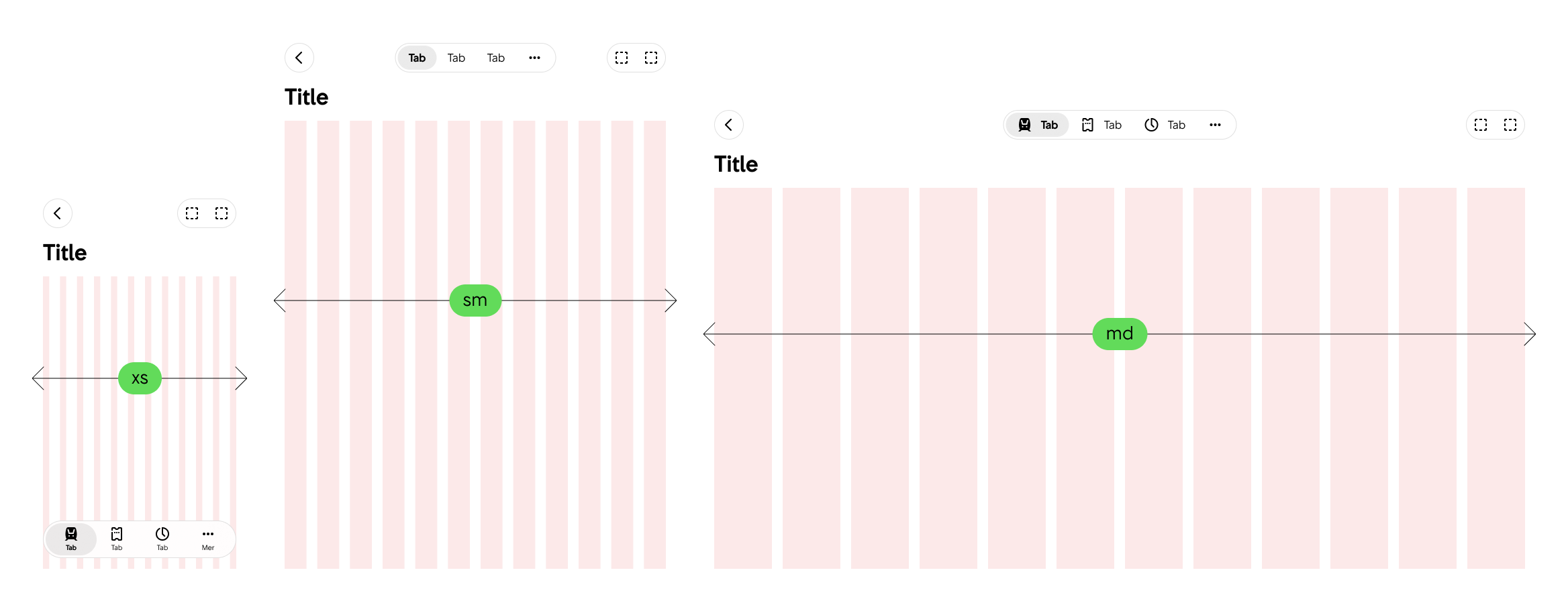 Media queries, exempel 1: Vi kan använda media queries för att få till rätt layout för webbsidan.