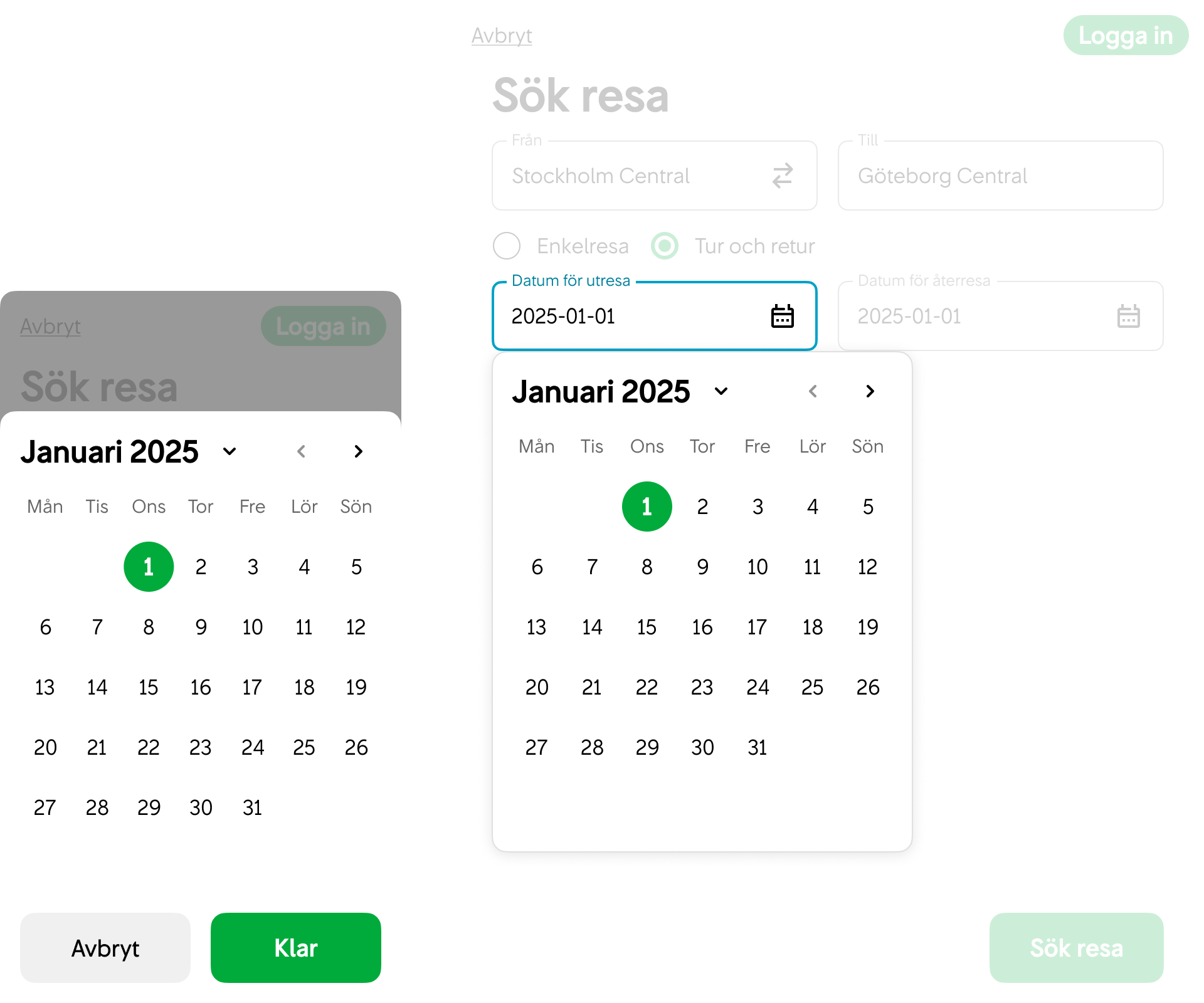 Exempel på komponent som byts ut mot en popper i surfplattan och datorn.