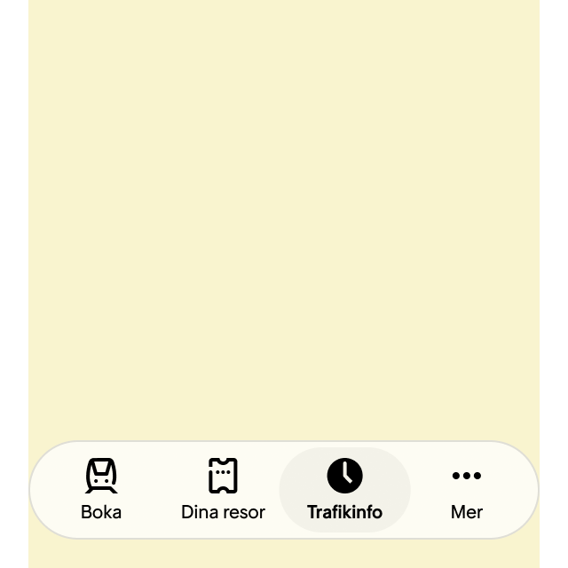 2. Trafikinfo-sidan visas direkt.