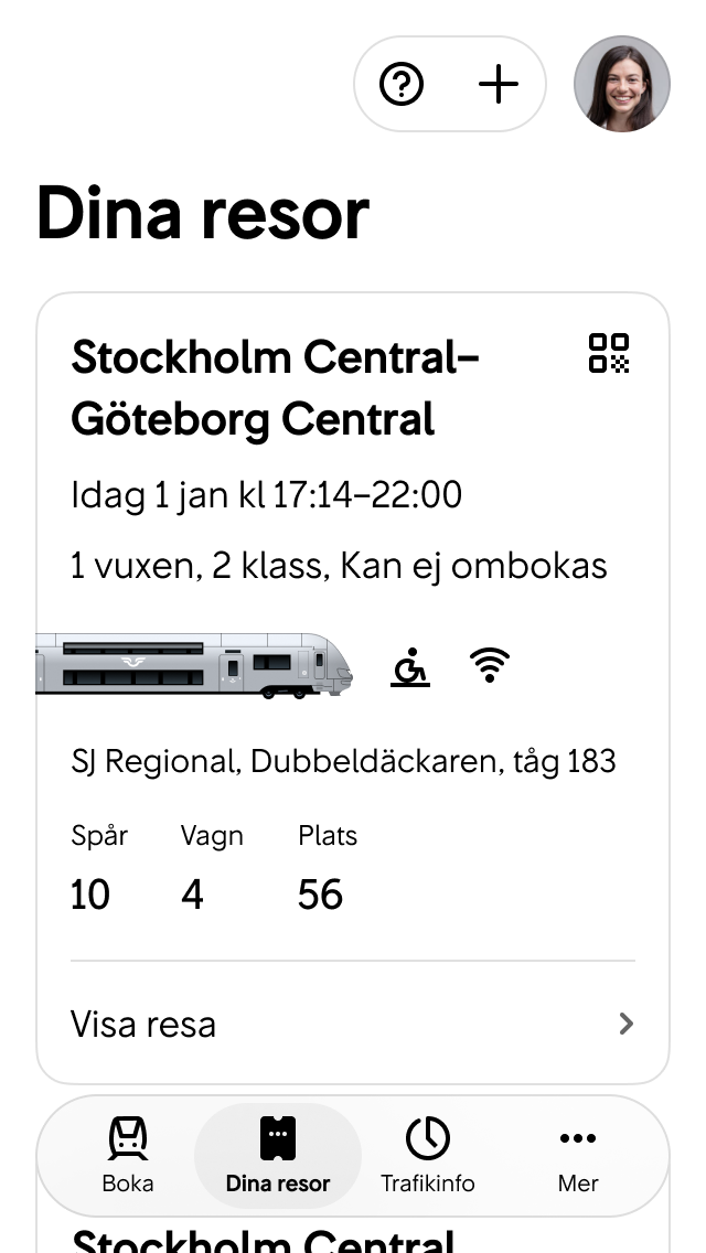 Exempel med knapp i App Bar
