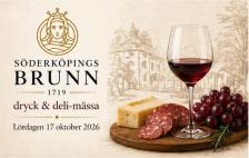 Affisch för Dryck & Deli-mässan på Söderköpings Brunn den 17 oktober 2026.