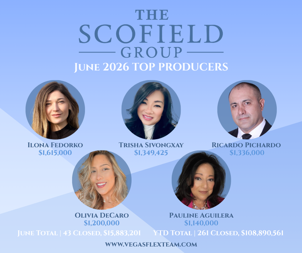 Scofield Group Announces Q2 Top Producers and No. 2 RealTrends Rankings
