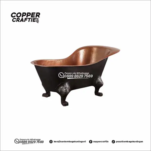 Bathtub Tembaga Custom – Mewah, Elegan, dan Eksklusif