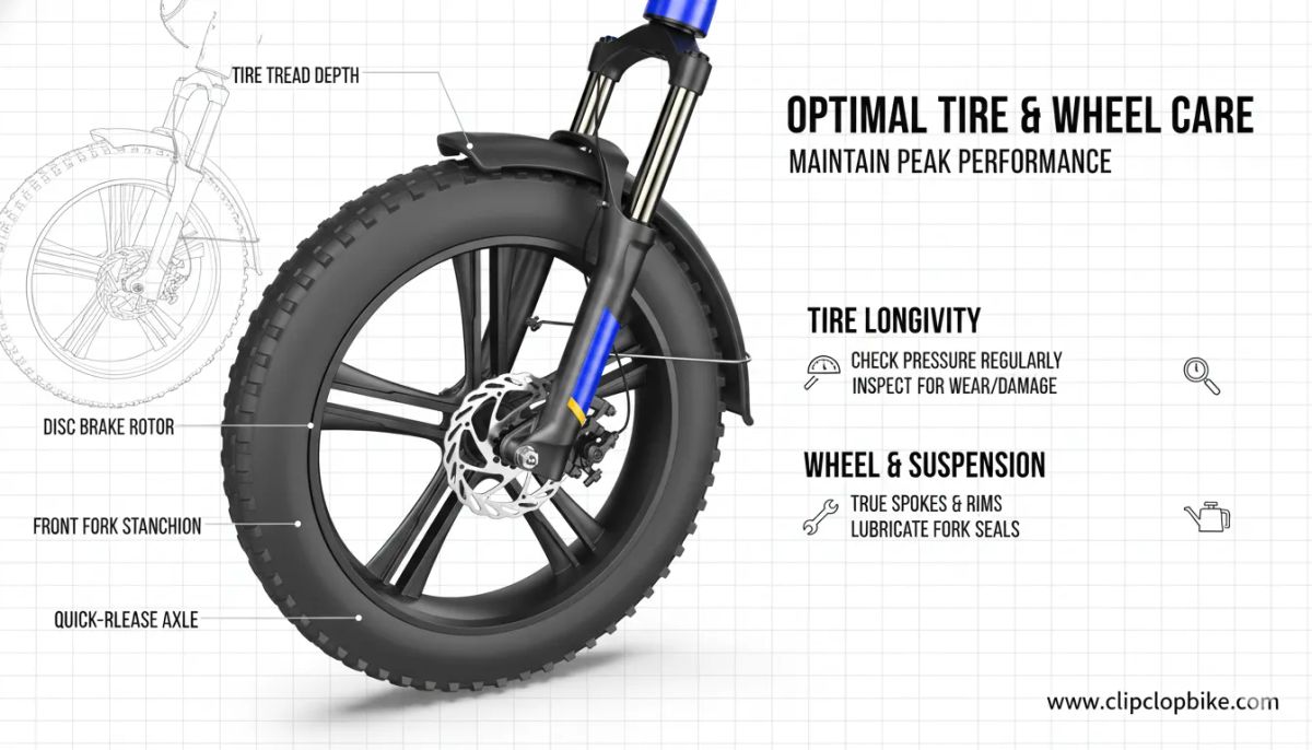 Maximale Performance: Praxisnahe Tipps zur Wartung von Reifen und Laufrädern bei Fat-Tire-E-Bikes