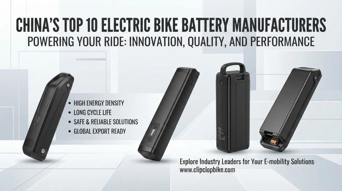 Top 10 elcykelbatteri-producenter i Kina 2026