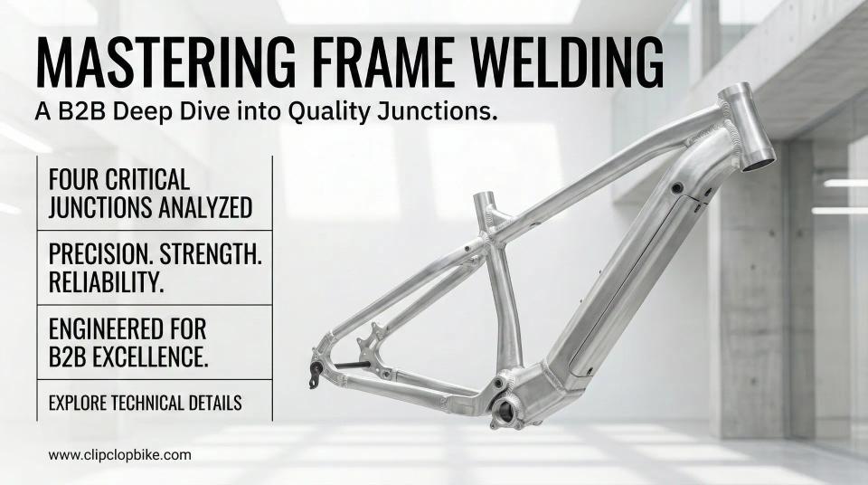Four Critical Stress Junctions on E-Bike Frames: Head Tube, Bottom Bracket, Dropouts & Cradles